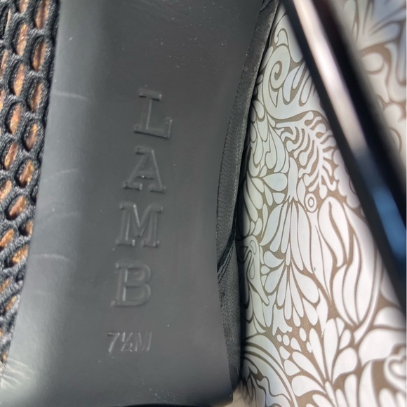 L.A.M.B. Platforms Stiletto Heels Net and leather materials - Picture 9 of 14